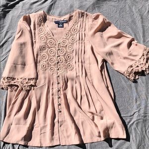 Dusty rose blouse